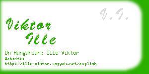 viktor ille business card